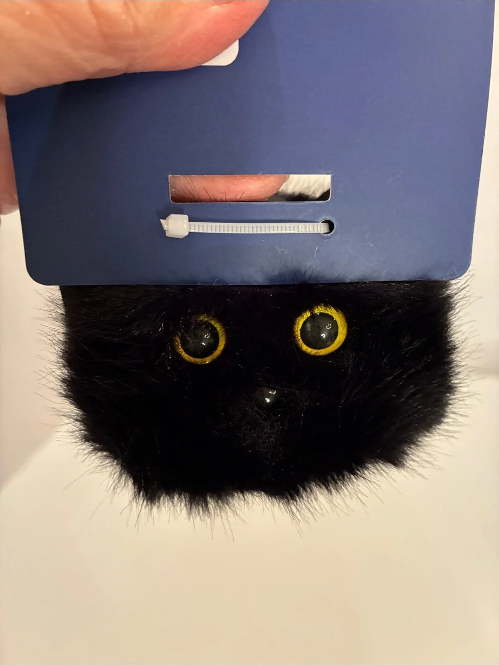 Piper•k Black Fuzzy Cat Pom Pom Hair Accessory